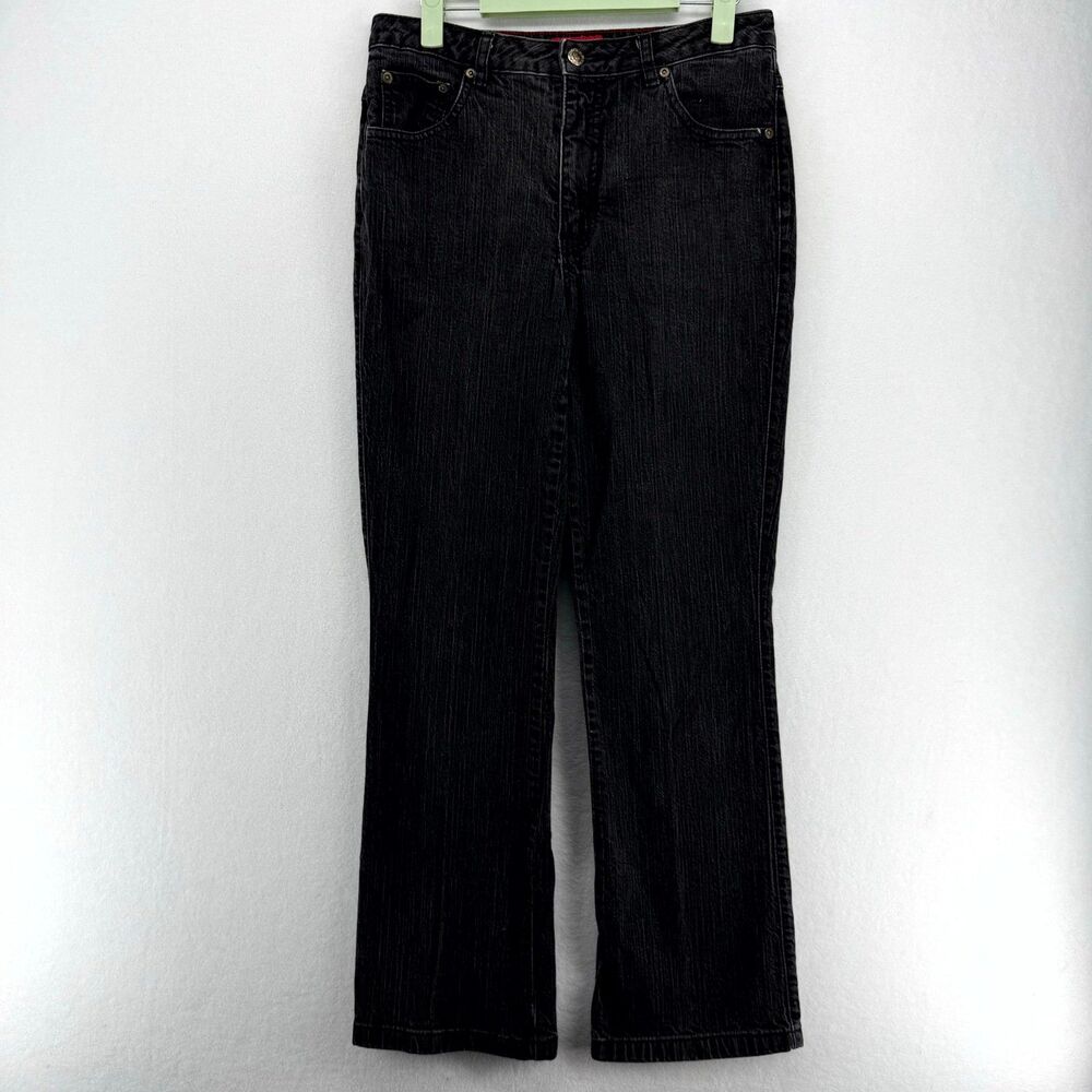 Westport Denim Jeans‎ 8 Faded Black Straight Leg Stretch Cotton Casual Classic